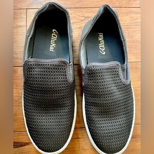 OluKai Lae‘ahi Pa‘i Mens Size 7 Slip-On Sneakers Comfort Shoes color pavement